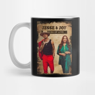 Vintage Old Paper 80s Style Jesse and Joy // Echoes OF Love Mug